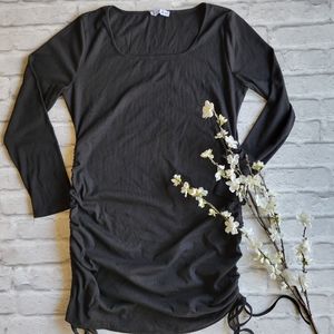 Little Black Dress with tie up sides size 2xl long sleeve